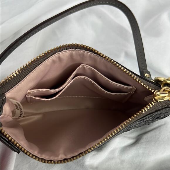 Coach Grey Sequin Wristlet - Picture 6 of 6